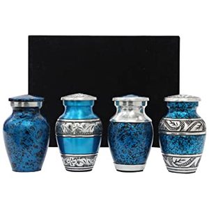 Urnas de Metal hechas a mano con temática de colores, Mini recuerdo de cremación para cenizas humanos, urna conmemorativa, suministros funerarios - Product Image 4