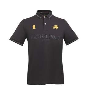 Camiseta Handee para Hombre, Transpirable, con Spandex, de Alta Calidad, Diseño Sólido, Tejido Waffle, Corte Corto, Colorida, Tallas XL a 6XL, Lavada - Product Image 3