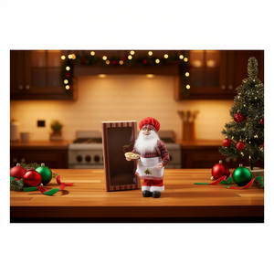 Figura Navideña de Santa Claus Chef Mercury 59073, 16x10x30cm, Juguete para Decoraciones Festivas - Product Image 3