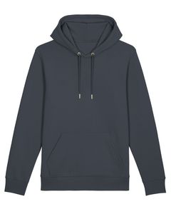 Sudadera con capucha de hombre con estampado de pantalla y bordado 3D con logotipo personalizado con estampado liso teñido para uso en invierno - Product Image 6