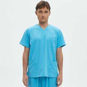 ชุดเครื่องแบบพยาบาลทางการแพทย์สำหรับผู้หญิงผู้ชายเสื้อคอวีสำหรับทันตกรรมออกแบบโลโก้ได้ตามต้องการ - Product Image 6