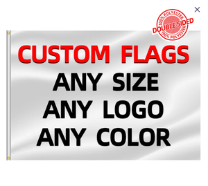 Cotton Promotional Flags & Banners with Digital Printing Flying Style NIUXIANG Brand Various Designs and Sizes Wood Flagpoles