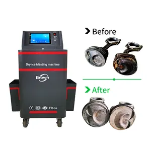 Brown Dry Ice Blasting Machine Portable for Electronics Customized as You Need