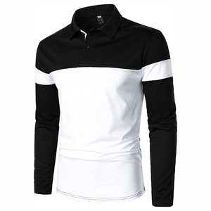Breathable <b>White</b> Stripe Collar Rugby Polo <b>Shirts</b> <b>Long</b> <b>Sleeve</b> Jersey <b>Men's</b> Black and Grey Color Best Quality Rugby polo <b>shirts</b> - Product Image 2