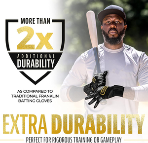 Premium <b>Black</b> Long cuff Strong Grip Sports Leather Baseball Batting Gloves Anti-slip Customizable Youth & Adult Batting Gloves - Product Image 4