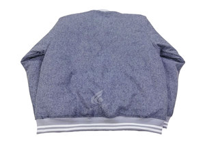 Veste Letterman d'hiver à col montant en laine de qualité supérieure pour hommes Design personnalisé Logo avant broderie Applique écologique - Product Image 2