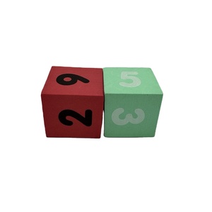 Cube de dés personnalisé de conception de jeu de Fitness Sport impression Logo couleur entraînement cadeau promotionnel balle anti-stress EVA PU mousse souple rebondissante - Product Image 4