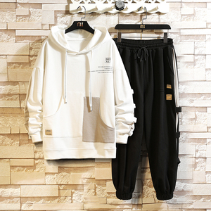 ชุดวอร์มเสื้อแจ็คเก็ตกางเกงคาร์โก้สำหรับผู้ชายผ้าโพลีเอสเตอร์100% - Product Image 4