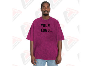 Élégant hommes lavage à l'acide t-shirt doux à la mode confortable - Product Image 5