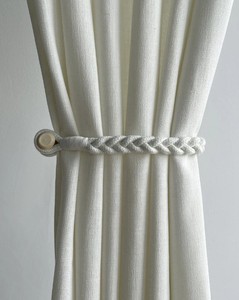 Curtain <b>Tieback</b>,Cotton and linen curtain ties, curtain ties, magnet curtain ties, curtain brackets, multi-color optional - Product Image 3