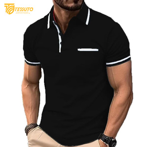 Haute qualité hommes pour polo dernière conception respirant tenue décontracté bas quantité minimale de commande personnalisé grande taille Options personnalisables - Product Image 4