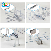 Système de gestion de câbles pliable de haute qualité Clôture en treillis métallique en fer galvanisé à chaud Plateau de panier de câbles en métal enduit de zinc