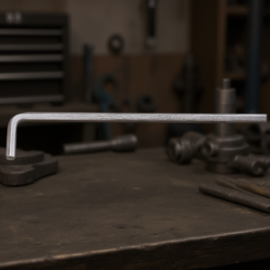 Llaves hexagonales largas y curvadas cromadas - Product Image 3