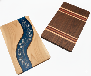 Tabla de Cortar de Resina y Madera Hecha a Mano de Alta Calidad, Tabla de Cortar Premium de 1.5 cm de Grosor, Apta para Lavavajillas, para Cocina, Verduras, Carne, Hogar - Product Image 6