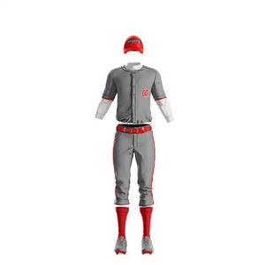 2026 Men Custom Heat-Transfer Baseball Uniform High Quality Baseball Jersey Team Sportswear OEM ODM 100% Polyester Breathable - Product Image 1