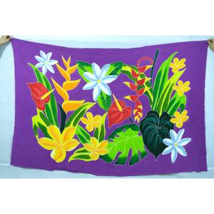Pareos Hawaianos Pintados a Mano 100% Rayón de Alta Calidad, Ropa de Playa Personalizada al por Mayor, Cubierta para las Islas del Pacífico Asiático HPBU024-02-180 - Product Image 1