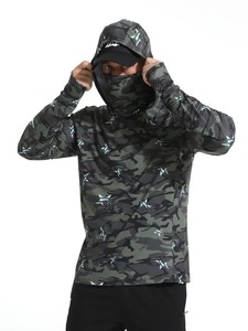 2025 masque facial à capuche Protection solaire Protection UV camo à manches longues randonnée vêtements de sport costume de pêche - Product Image 4