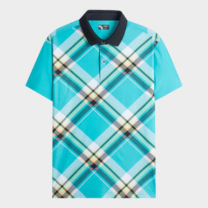 Aristino Men's for Polos 77% Nylon 23% Spandex Patrón impreso Tejido no tejido Alta calidad Precio al por mayor caliente 1PS022AZ - Product Image 4