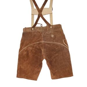 Hombres tradicional bávaro Oktoberfest Lederhosen High Street Style Lederhose corto cintura media antiarrugas ecológico sólido - Product Image 3