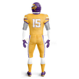 Sublimación personalizada fútbol americano Jersey venta al por mayor aparejos sarga bordado jóvenes adultos equipo desgaste ropa deportiva - Product Image 6