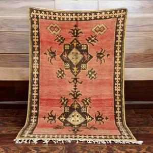 Auténticas Alfombras Marroquíes Hechas a Mano de Lana, Diseños Berber Tradicionales, Estilos Vintage Modernos para Decoración del Hogar - Product Image 1