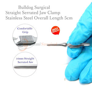 Pinces de neurochirurgie bouledogue en acier inoxydable Offre Spéciale sur mesure Source d'alimentation manuelle Base d'instruments chirurgicaux fabriqués - Product Image 4