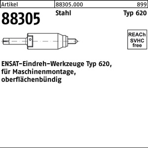 Herramienta de inserción de roscas R 88305 Tipo 620 M6 Acero 1 Pieza ENSAT - Product Image 1