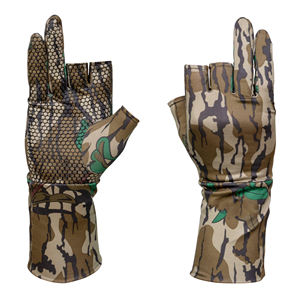 Vente en gros de modèles personnalisés Gants de chasse camouflage demi-doigts Gants de randonnée antidérapants de taille réglable pour homme - Product Image 4