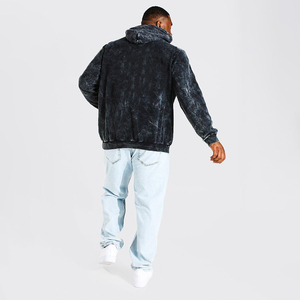 เสื้อมีฮู้ดสำหรับผู้ชายเสื้อมีฮู้ดซักแบบวินเทจไซส์ใหญ่พิเศษโลโก้ออกแบบได้ตามต้องการ - Product Image 4