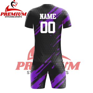 Customize 25-26 New Wholesale High Quality Quick Dry Breathable 100% Polyester Crew Neck Short Sleeve Soccer Uniform Wear - Product Image 6