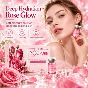 Ampoule d'essence faciale PDRN à la rose, sérum hydratant léger, soin de la peau, fabrication directe usine, étiquette privée OEM, emballage personnalisé - Product Image 5