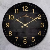 Horloge murale décorative en métal avec dégradé de couleurs coucher de soleil, design moderne, fonctionnement silencieux - pour espaces de vie chaleureux ou cadeaux de mariage