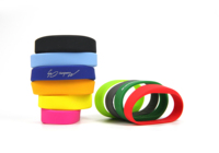 NFC Silikon-Armband RFID-Armreif 13,56MHz Wiederbeschreibbarer Chip Individuelles Logo Religiöses Event Gummi-ID-Armband