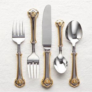 Couverts durables pour les mariages et événements Ensemble de couverts vintage avec artisan oriental et styles de conception de Noël pour l'hôtel - Product Image 1