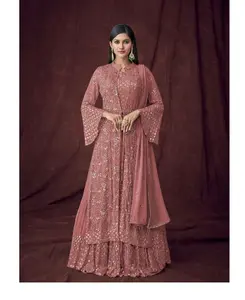 印度风格的gharara/Sarara/sharara套装，价格低廉，适合婚礼和特殊场合穿着
