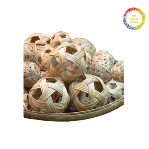 Pantalla de bola de ratán de estilo único, superventas, Bola de ratán para decoración, tendencia 99, Bola de ratán de datos dorados lista para exportar - Product Image 5