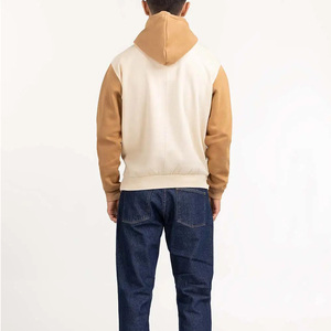 Sweat à capuche pour homme à manches longues 100% coton dernier design de mode pour la saison d'hiver bas quantité minimale de commande teint uni pour adultes - Product Image 2