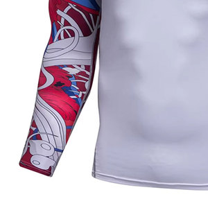 Camisetas de Compresión para Hombre, Diseño Personalizado, Transpirables, Precio Bajo, MOQ Bajo, Servicio OEM - Product Image 6