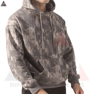 Sweats à capuche lavés à l'acide fabriqués au Pakistan 100% coton coupe-vent séchage rapide logo personnalisé impression par sublimation tenue décontracté - Product Image 2