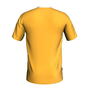 Mens Digital Printed Soccer Uniform Gradient Wave Design Short Sleeve Breathable Athletic Top Custom Printed <b>Performance</b> <b>Wear</b> - Product Image 6