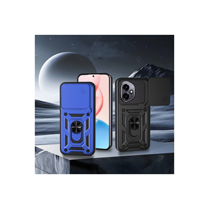 Étui magnétique bleu en silicone Vega pour Honor 400, anti-traces de doigts, coque de téléphone 5G avec protection coulissante de l'appareil photo - Product Image 3