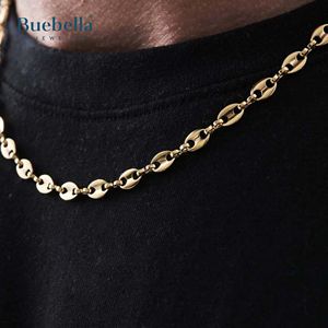 Offre Spéciale chaîne de grains de café en argent 925 en or 14 carats 6mm pour hommes colliers élégants de qualité supérieure - Product Image 2