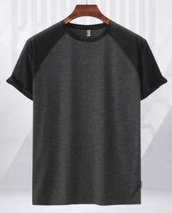 T-shirt pour homme 100% coton de qualité supérieure 180 GSM Logo personnalisé Streetwear Manches raglan Manches courtes Plusieurs couleurs disponibles Coupe classique - Product Image 5