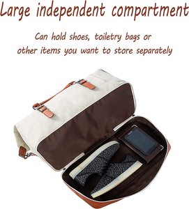 Sac de voyage en cuir artificiel pour homme et femme, unisexe, géométrique, personnalisé, sortie d'usine, mode, extérieur - Product Image 5