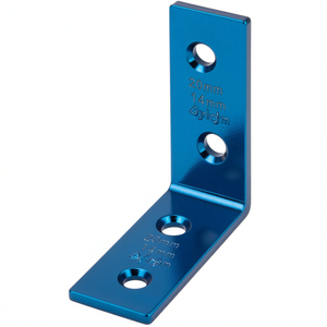 Soporte para Silla HOHAGE, 20 mm de Largo, 14 mm de Ancho, 2 mm de Grosor, Hierro Cromado Azul, Paquete de 50 - Product Image 3