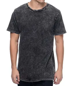 T-shirt surdimensionné personnalisé Fabricant pas cher prix manches courtes noir gris hommes blanc délavé à l'acide T-shirt