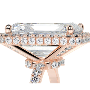 Emerald Lab Grown Diamond Engagement Ring Natural Diamond Emerald Cut Gold Fine <b>Jewellery</b> 10k 14k 18k - Product Image 3