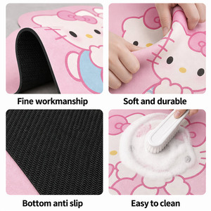 Hello Kitty <strong>Bathroom</strong> Rug Soft Diatom Quick Dry Non Slip Absorbent Bath <strong>Mat</strong> Custom 3D Printed <strong>Bathroom</strong> Floor <strong>Mat</strong> With Logo - Product Image 3