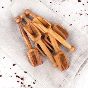 Juego de 6 Cucharas Pequeñas de Madera de Olivo para Hierbas y Especias - Product Image 4