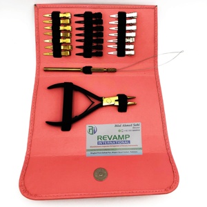 Professional High Quality Stainless Steel <b>Hair</b> Extension Pliers Tool Kit <b>Set</b> Custom Logo Gold Black Color Sustainable Available - Product Image 3